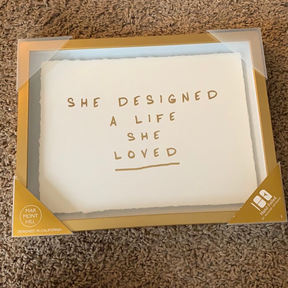 Brand New Gold Foiled Wall Art